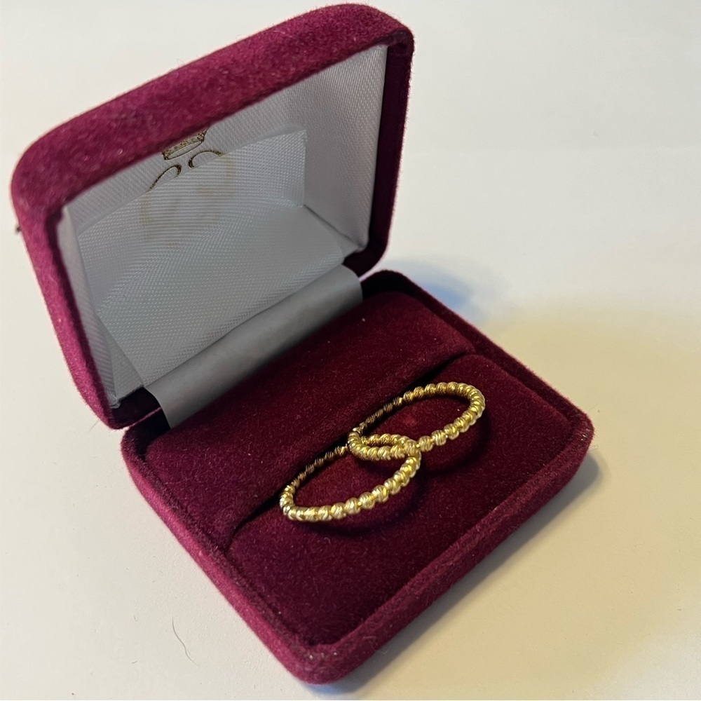 Vintage Jacmel Jewelry Co. “JCM” 925 Gold Plated Fidget Spinning Rings